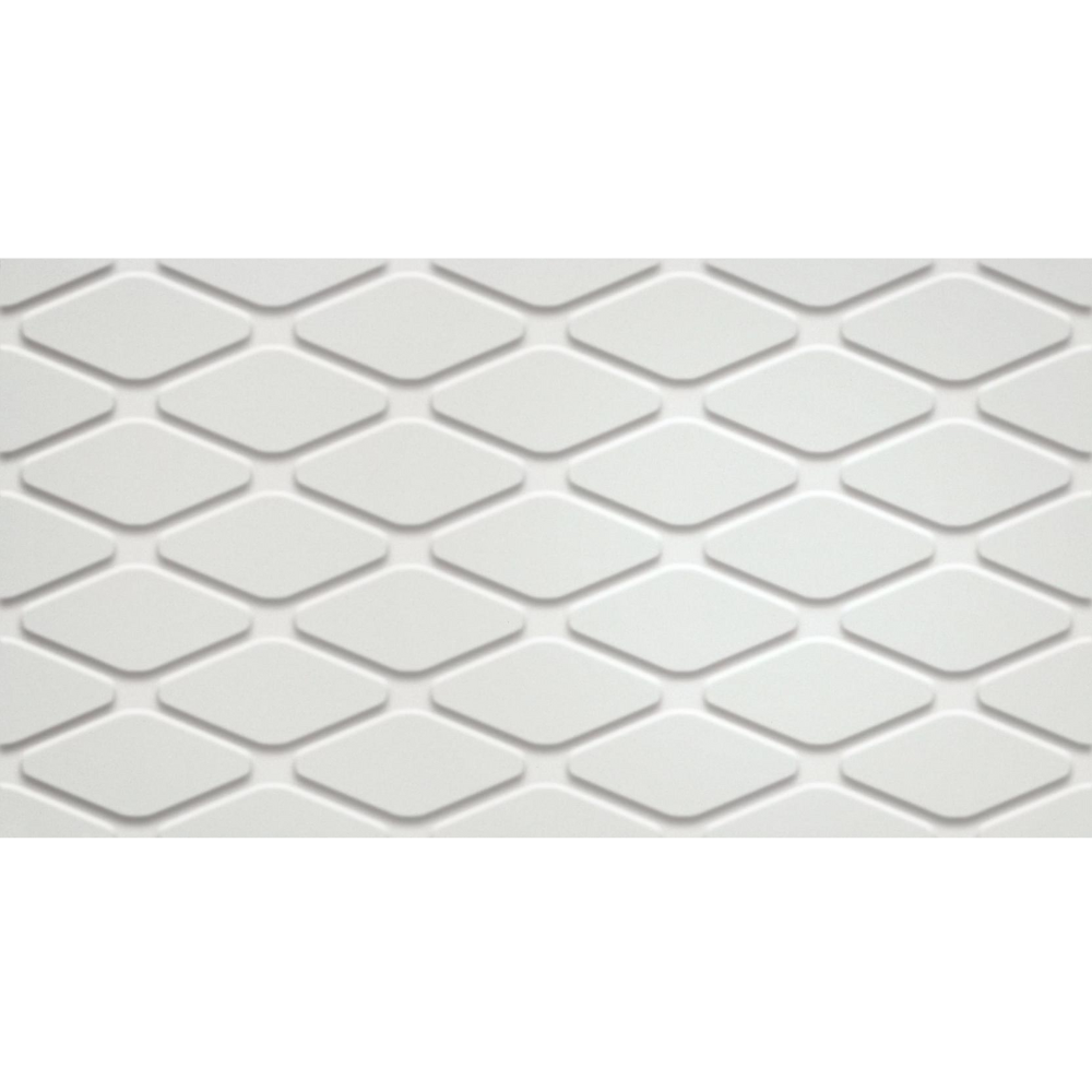 White Rhombus 3D 30x60 Csempe