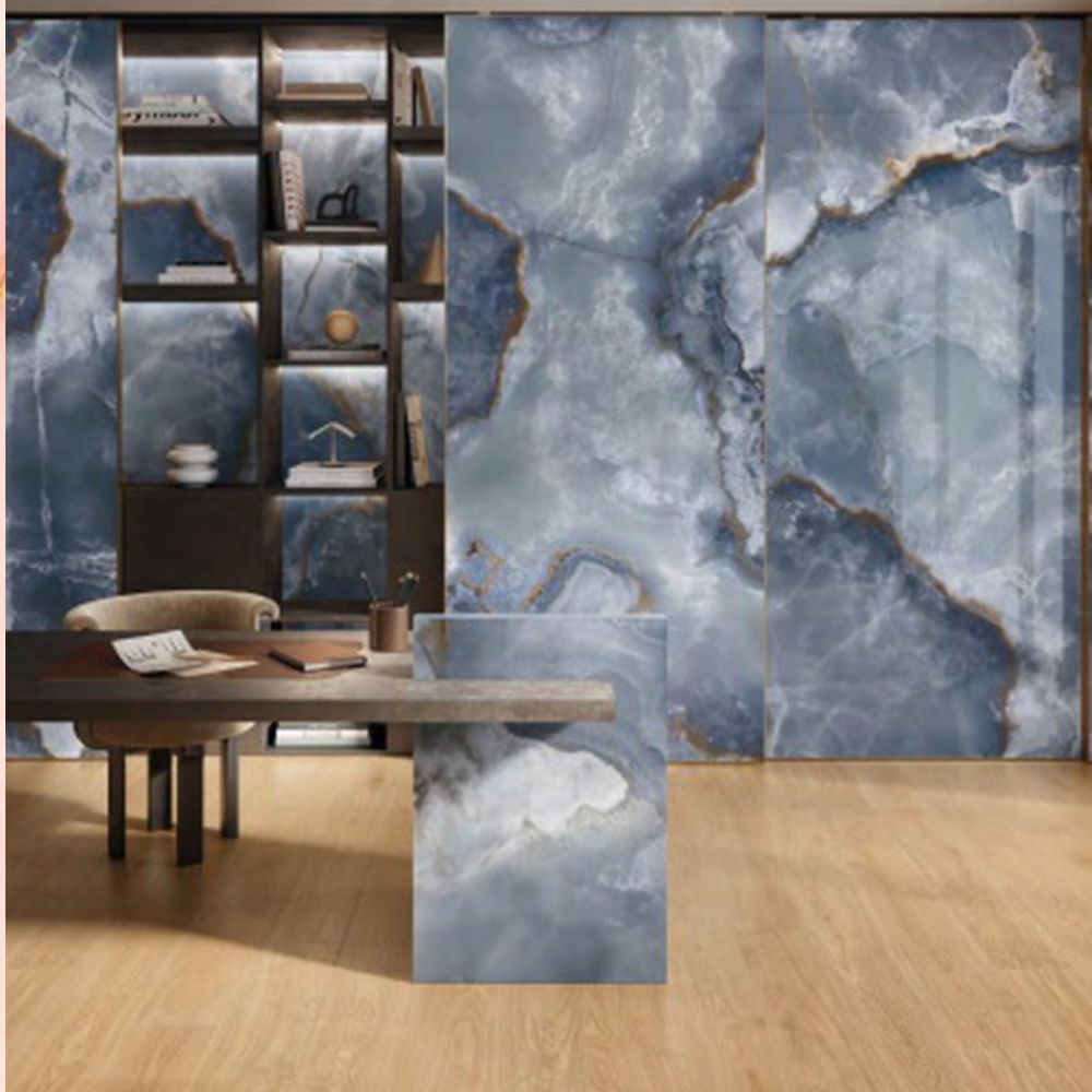 Tele Di Marmo Onyx Blue 120x120 Csempe