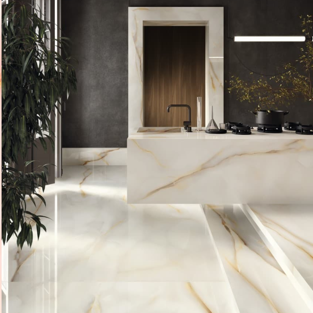 Tele Di Marmo Pure Onyx perla Matt 60x120 Csempe