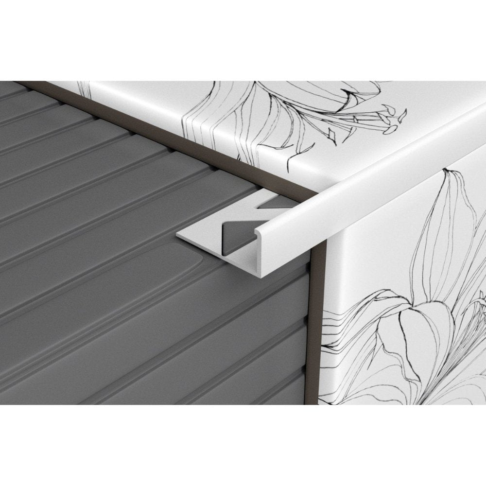 Bolta Szögletes élvédő PVC 10mm 2,7m 42126 - Csempe Mester