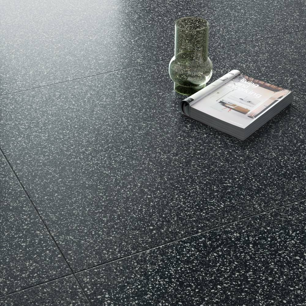 Flake Black Small 60x60 Csempe