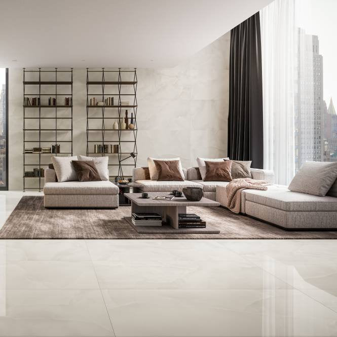 Prestigio Onyx White LUC R. 60x60 Csempe