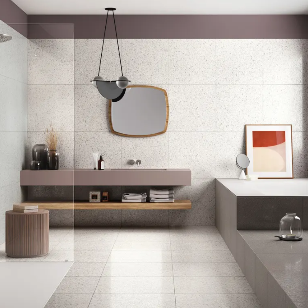Flake White Medium 60x60 Csempe