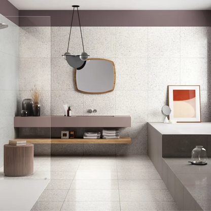 Flake White Medium 60x60 Csempe