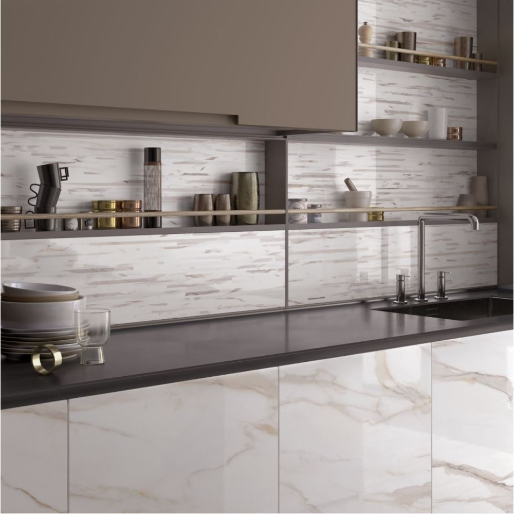 Tele Di Marmo Reloaded Calacatta Gold Canova Fényes 30x60