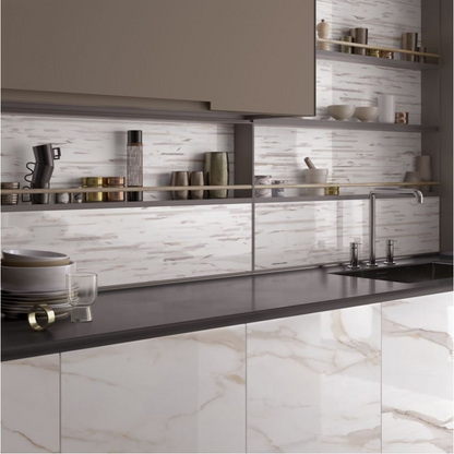 Tele Di Marmo Reloaded Calacatta Gold Canova Fényes 30x60