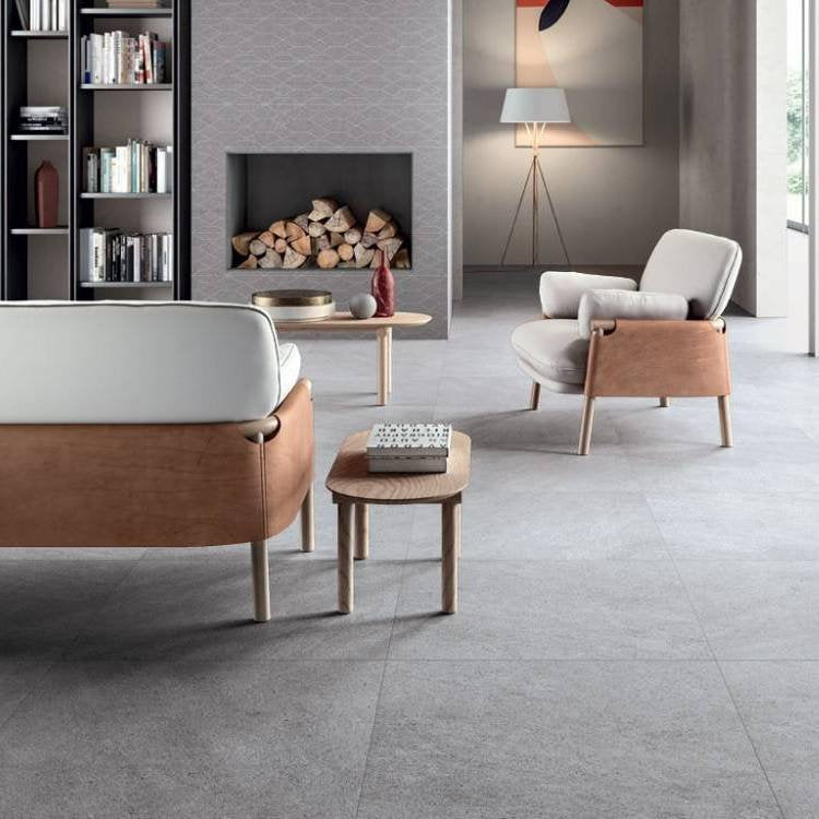 Grecale Acciaio R. 60x60 Csempe